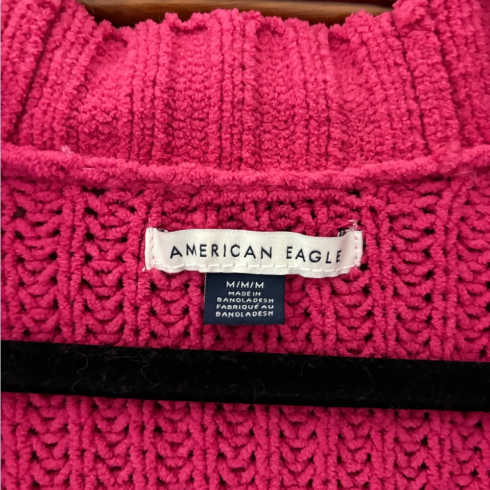 American Eagle Outfitters Fuchsia Pink Cardigan - Picture 2 of 3